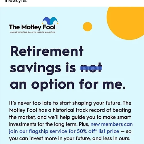 Retirement savings is not an option for me
