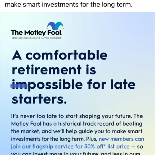 A comfortable retirement is impossible for late starters