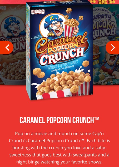 Cap'n Crunch product page