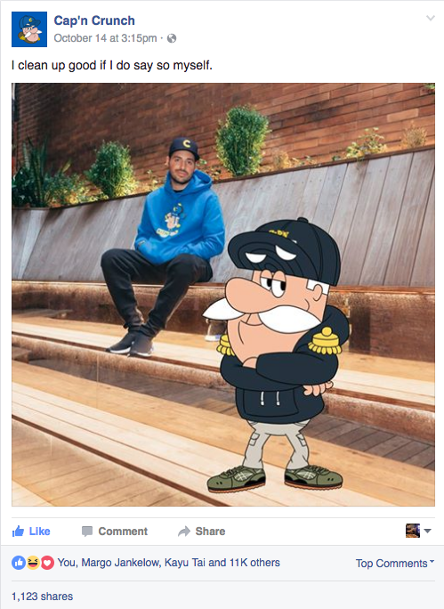 Cap'n Crunch Facebook post