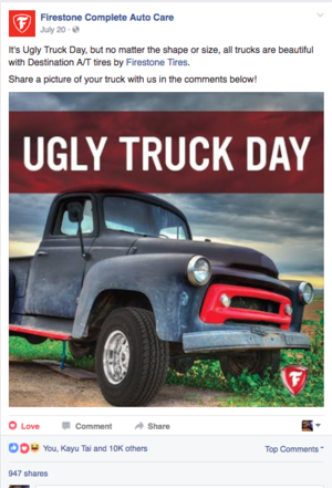 Firestone Facebook post