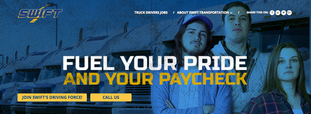 Swift Transportation — Driving Force campaign
