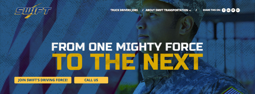 Swift Transportation — Driving Force campaign