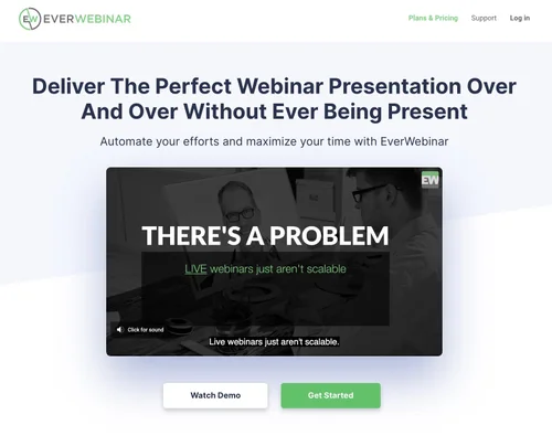 EverWebinar homepage